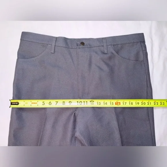 Wrangler NWT Men’s Size 40W 30L Grey Polyester Business Casual Dress Jeans - Picture 4 of 10